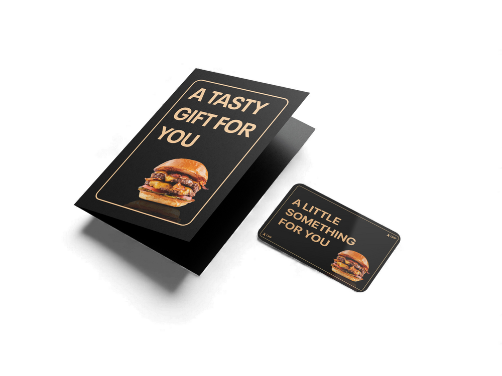 Gutschein für alle Konzepte (Burger Design)